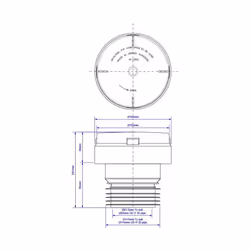 McAlpine Air Admittance Valve 110mm 4" Ventapipe Internal / External VP100E