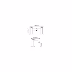 McAlpine Kelvin Bath Filler Mixer Tap BF-K Chrome Easy Installation
