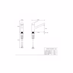 McAlpine Nethy Top Lever Pullout Basin Mixer Tap - Chrome