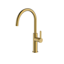 McAlpine Torridon Side Single Lever Kitchen Mixer Tap - Brushed Brass