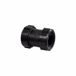 McAlpine Black Multifit Straight Connector 1.25" S28M-BL