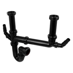 McAlpine SK2A-BL Black Double Bowl Sink Kit