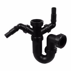 McAlpine WM11-BL Black Sink Trap Twin 135 deg Domestic Appliance