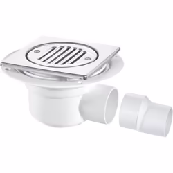 McALPINE TSG50T6SS 50mm Seal Trapped Shower Trap Waste Gulley Shallow Steel top