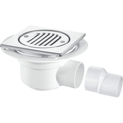 McALPINE TSG50T6SS 50mm Seal Trapped Shower Trap Waste Gulley Shallow Steel top