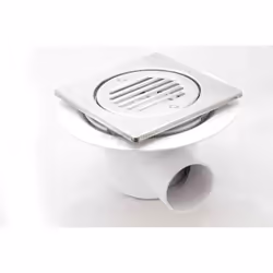 McALPINE TSG50T6SS 50mm Seal Trapped Shower Trap Waste Gulley Shallow Steel top