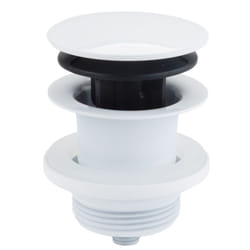 McAlpine 1.25" x 60mm Multi-Function Centre-Pin Basin Waste White