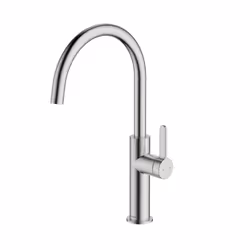McAlpine Torridon Side Single Lever Kitchen Mixer Tap - Nickel