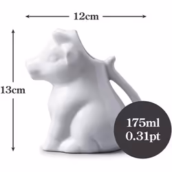 WM Bartleet & Sons 1750 T183 Cow Milk Jug, White