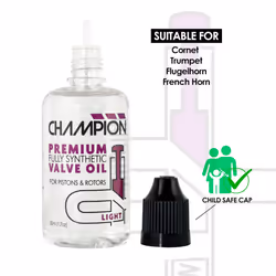 Premium Fully Synthetic Light Valve & Rotor Oil for Cornet, Trumpet, Flugelhorn Valves and French Horn Rotors. Lubrication for Brass Musical
