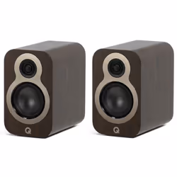 Q Acoustics 3010c Bookshelf Speakers - Walnut