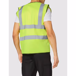 Supertouch 32342 Zipped Hi Vis Vest, Medium, Yellow