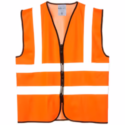 Supertouch 32384 Zipped Hi Vis Vest, X-Large, Orange