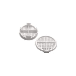 10 Number Timloc 70mm White Plastic Round Circular Push in Soffit Air Vents Vivarium