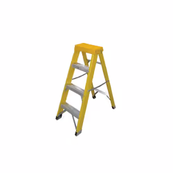 Zarges Fibreglass Swingback Steps Open 1.05m Closed 1.18m 4 Rungs ZAR300514