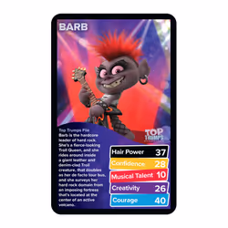 Trolls World Tour Top Trumps Card Game