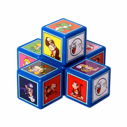 Super Mario Match The Crazy Cube Game Travel Board Game, Multilingual, 15 Characters including Mario, Luigi and Princess Peach, for Ages 4 plus