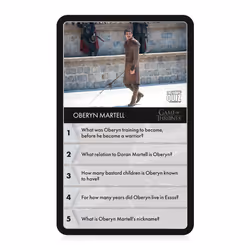 Top Trumps Game of Thrones Quiz Trivia Game, test your knowledge