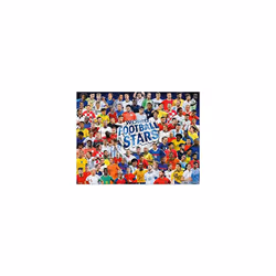 World Football Stars 1000 Piece Jigsaw Puzzle Game, Piece together football players including Harry Kane, Pele, Maradona, Lucy Bronze and Carli Lloyd,