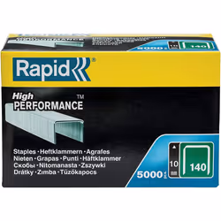 Rapid High Performance Staples, No.140, Leg Length 10 mm, 11910711 - 5000 Pieces