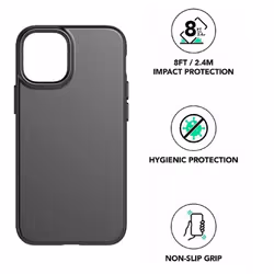 Tech21 Recovrd Slim Case [ For Apple iPhone 13 PRO MAX ] Antimicrobial Protection Cover - Black