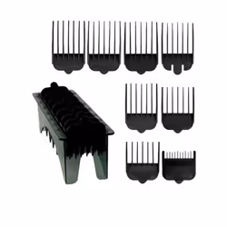 Black Attachment Comb Clippers Set -  wahl black comb plastic attachments standard multi cut clippers