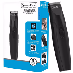 Wahl 9685-517 GroomEase Rechargeable Stubble & Beard Trimmer - 9 Piece Kit