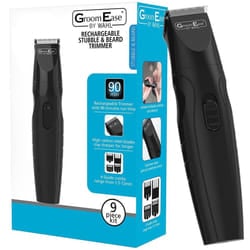 Wahl 9685-517 GroomEase Rechargeable Stubble & Beard Trimmer - 9 Piece Kit