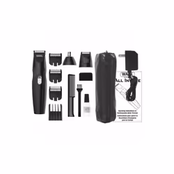 Wahl 9685-417 GroomEase Multigroomer Rechargeable All-in-One Grooming Kit Black