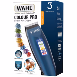 Wahl Hair Clippers for Men, Colour Pro Corded Head Shaver, Blue