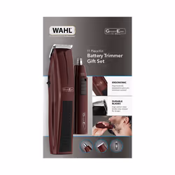 Wahl GroomEase Battery Beard & Trimmer Gift Set - Burgundy - 5537-7017