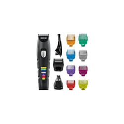 Colour Trim 8-in-1 Multigroomer, Colour Coded Multi Groomer, Men's Body Trimmers, Face and Body Grooming for Men, Male Grooming Kit, 4 Attachment