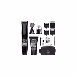 and Peaky Blinders 7-in-1 Multigroomer Gift Set, Rechargeable, Beard and Body Trimmer, Ear and Nose Hair Removal, Moisturiser ...