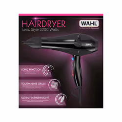 Wahl ZY141 Ionic Style Hair Dryer 2200W - Black