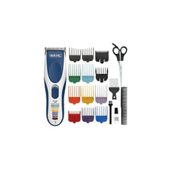 Wahl Colour Pro Cordless Clipper Kit, Soft Hairbrush Neck Duster, 12 Colour Coded Guide Combs, Hair Clippers for Men, Head Shaver, Men's Hair