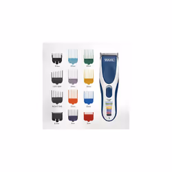 Wahl Colour Pro Cordless Clipper Kit, Soft Hairbrush Neck Duster, 12 Colour Coded Guide Combs, Hair Clippers for Men, Head Shaver, Men's Hair