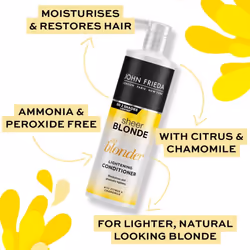 John Frieda Sheer Blonde Go Blonder Lightening Conditioner for Blonde Hair, 500 ml