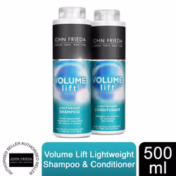John Frieda Duo Pack Luxurious Volume Touchably Full Volumising Shampoo and Conditioner Set for Fine Hair, 2 x 500 ml