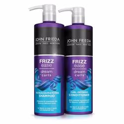 John Frieda Dream Curls Nourishing + Defining Curl Shampoo + Conditioner Set 2 x 500ml For Wavy + Curly Hair SLS / SLES + Sul ...