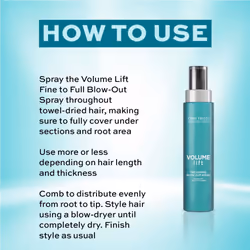 Volume Lift Thickening Blow-Out Spray 100 ml, Thickening Blow-Dry Spray for Fine, Flat Hair, Volumising Spray