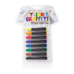 NPW 8-Count T-Shirt Graffiti Fabric Markers, Multicolored, Bright Colors