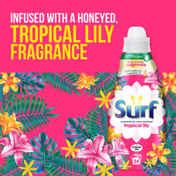 4x 24W Surf Tropical Oasis Lasting Fragrance Liquid Detergent 648ml