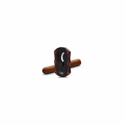 Cut | Double Guillotine Cigar Cutter| Black with Wood Accents |Spring Loaded Release|Up-to 62 Ring Gauge Cigars| Ergonomic Design | Includes Gift-Box