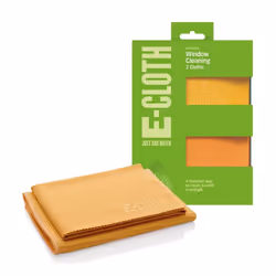 e-Cloth Glass Window Pack 2 Microfibre Cleaning & Polishing Cloths, No Chemicals