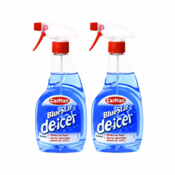 2 x CarPlan Blue Star Winter Snow De Icer Trigger Spray 500ml
