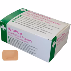 HypaPlast Pink Washproof Plasters, 7.2x5cm (Pack of 100)