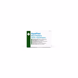 HypaPlast Blue Visually Detectable Washproof Plasters, Assorted (Pack of 100)