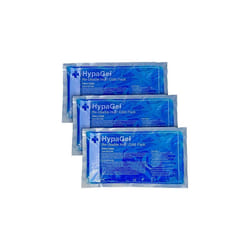 HypaGel Reusable Hot Cold Gel Ice Pack Freeze or Microwave Pack of 3 for Sports Injuries Pain Relief Standard