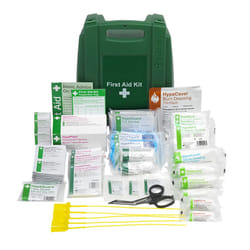 Workplace First Aid Kit British Standard (Medium 25-100 Persons) Wall Mountable with Inspection Tags and Extra Plasters
