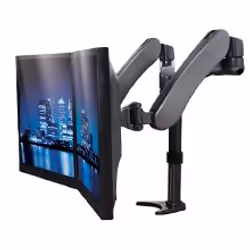 B-Tech BT7384, 18 kg, 61 cm (24"), 75 x 75 mm, 100 x 100 mm, Height adjustment, Black, Graphite